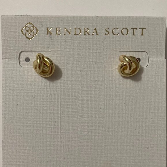 Kendra Scott Jewelry - KENDRA SCOTT Presleigh Love Knot Stud Earrings Gold